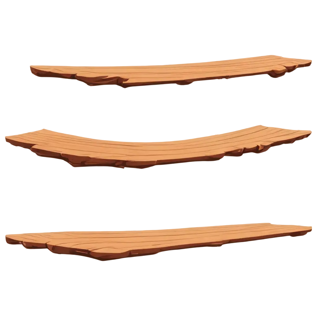 floating wood boards cartoon