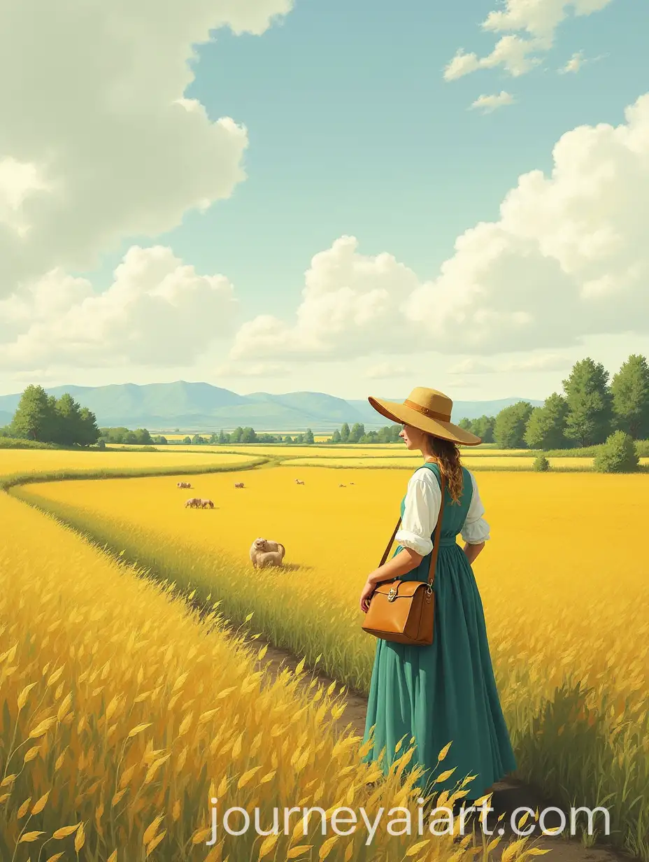 Kazakh-Agricultural-Landscape-in-August-Inspired-by-Classical-Painting-Masters