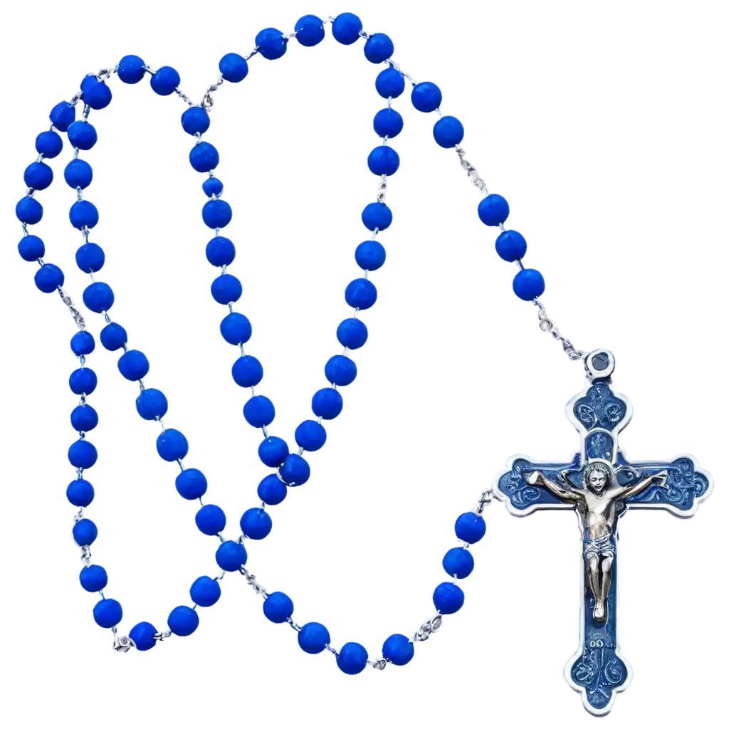 Catholic blue rosary