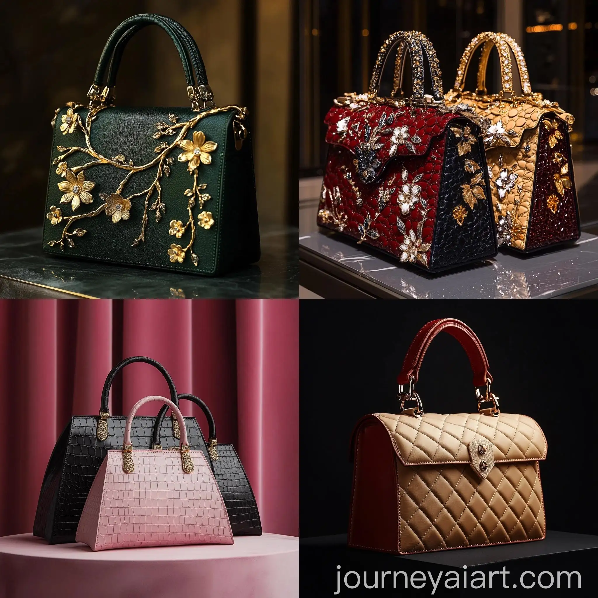 5 Free Designer Handbags Midjourney AI images Journey AI Art