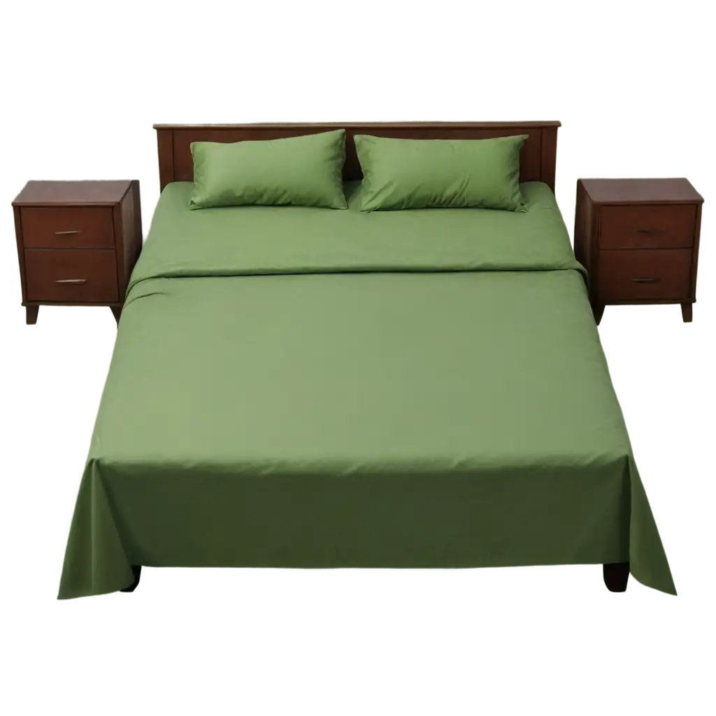 Fresh-Bed-with-Green-Sheet-PNG-Image-Tranquil-Bedroom-Scene