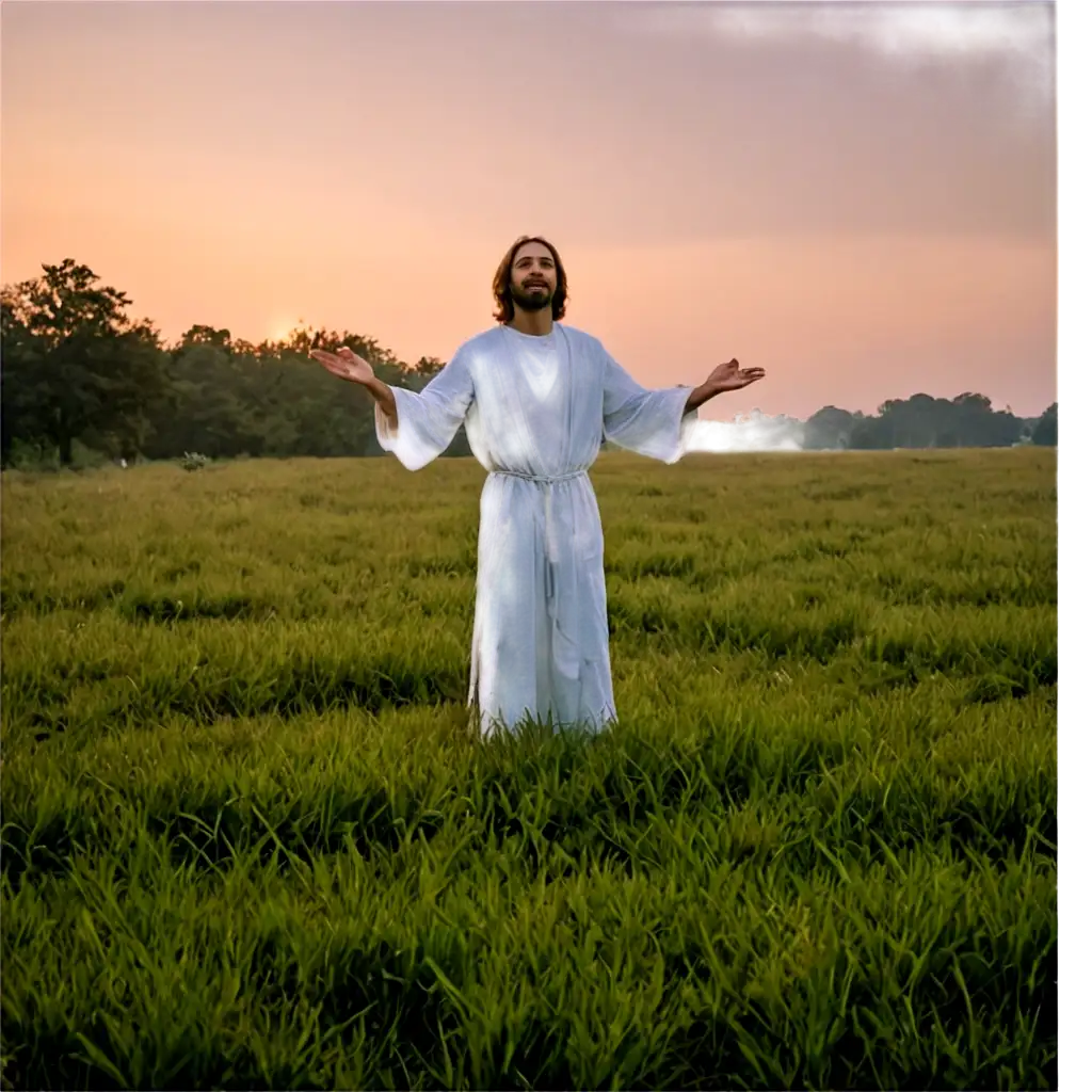 PNG-Image-of-Dawn-Field-with-Child-Jesus-and-Praying-Figure