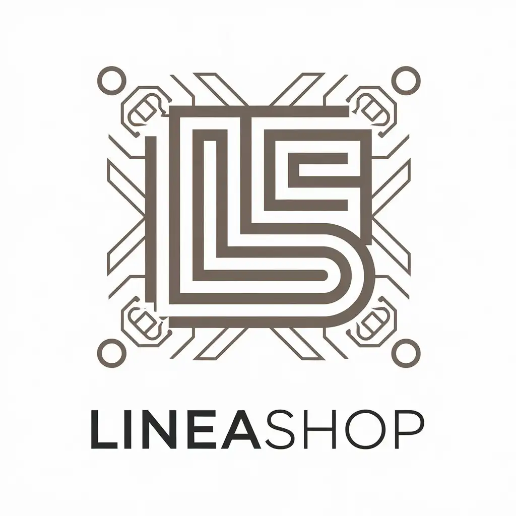 LOGO Design for LineaShop Retail Industry Icon with LS Symbol and Clear Background