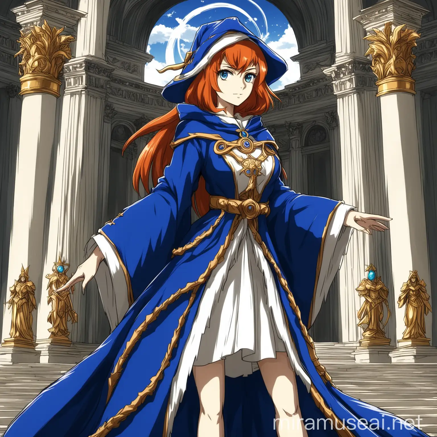 AnimeStyle Woman Mage in Stile Vittoriano