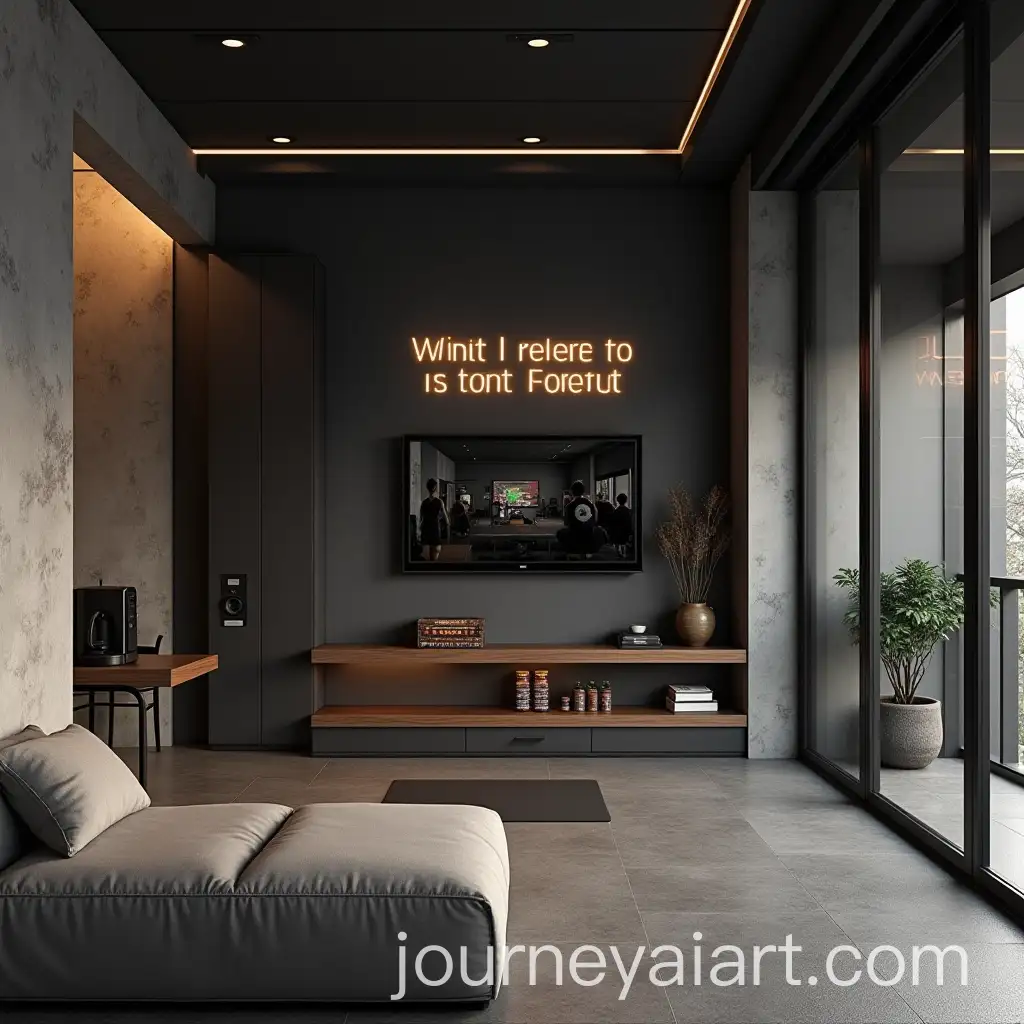 Minimalist-Home-Gym-Interior-with-Motivational-Quote-and-Workout-Equipment