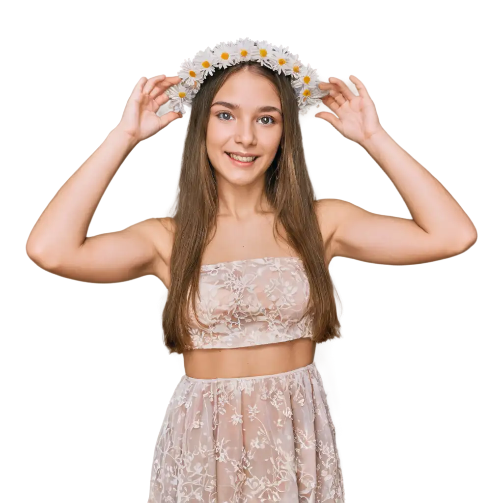 Stunning-Girl-in-a-Wreath-of-Daisies-HighQuality-PNG-Image