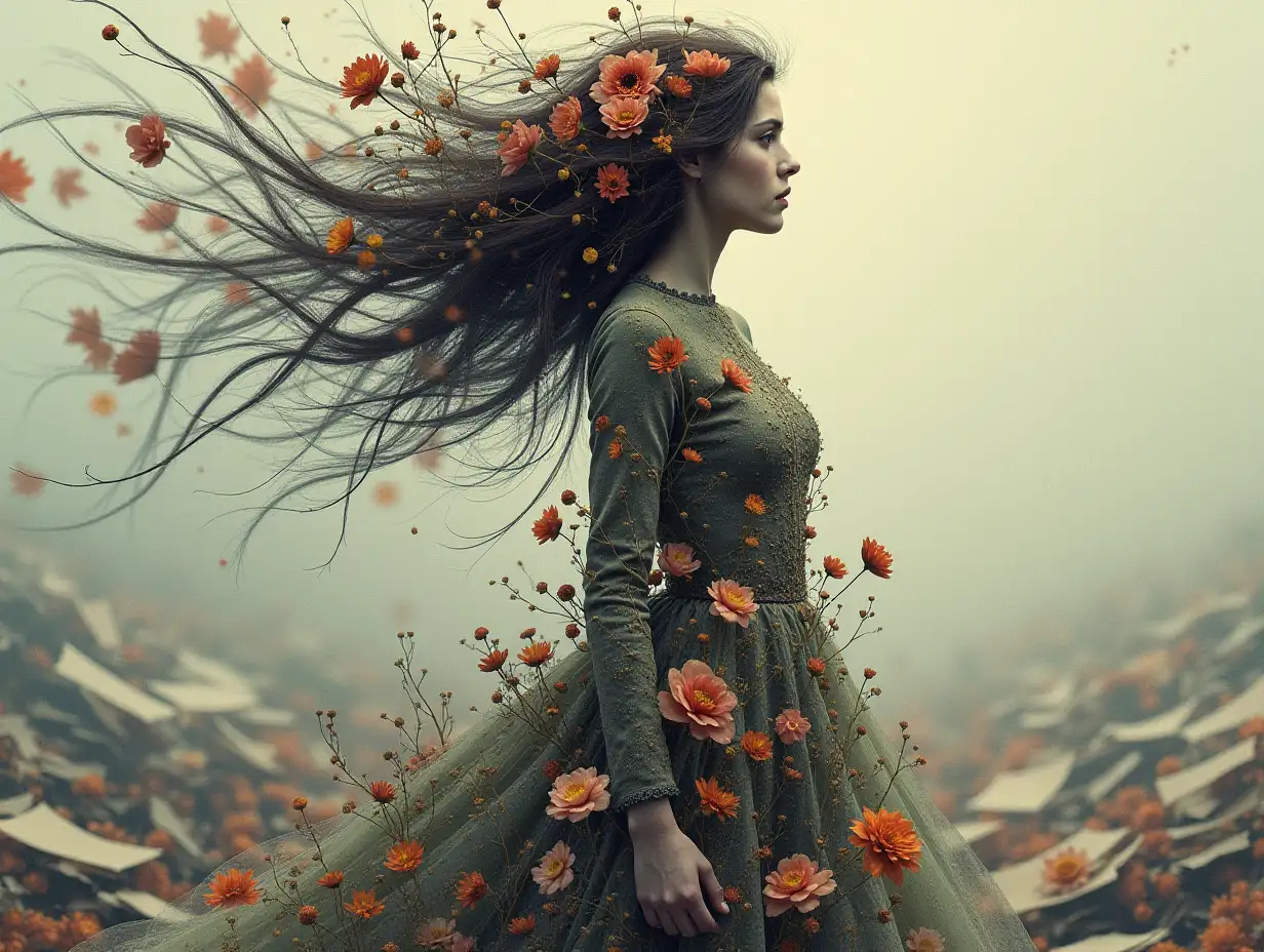 Symbolic-Conceptual-Illustration-of-a-Female-Body-Woven-of-Flowers-and-Wind