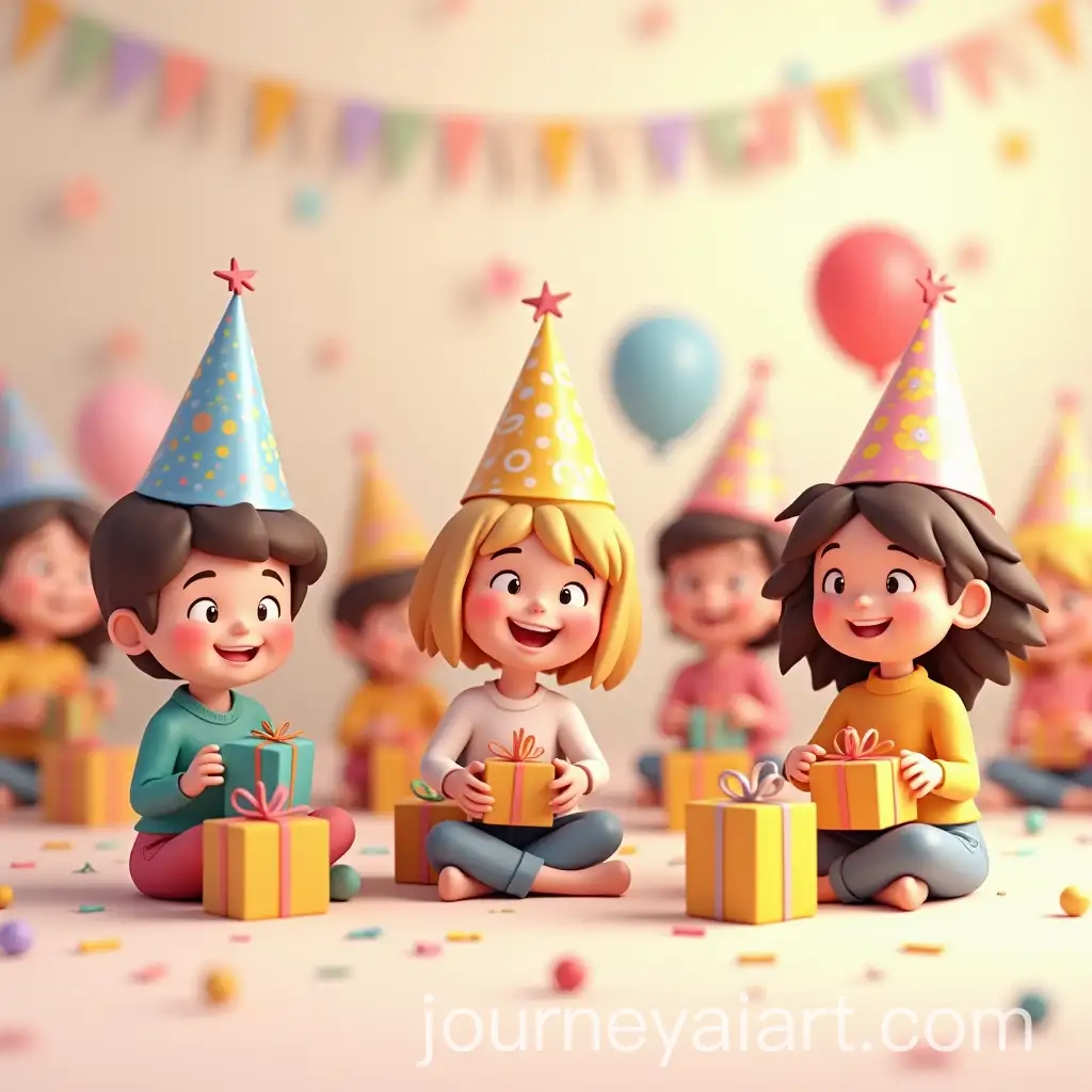 Cheerful-Kids-Birthday-Party-withAI-Image-Prompt-Expansion-Balloons-and-Wrapped-Gifts