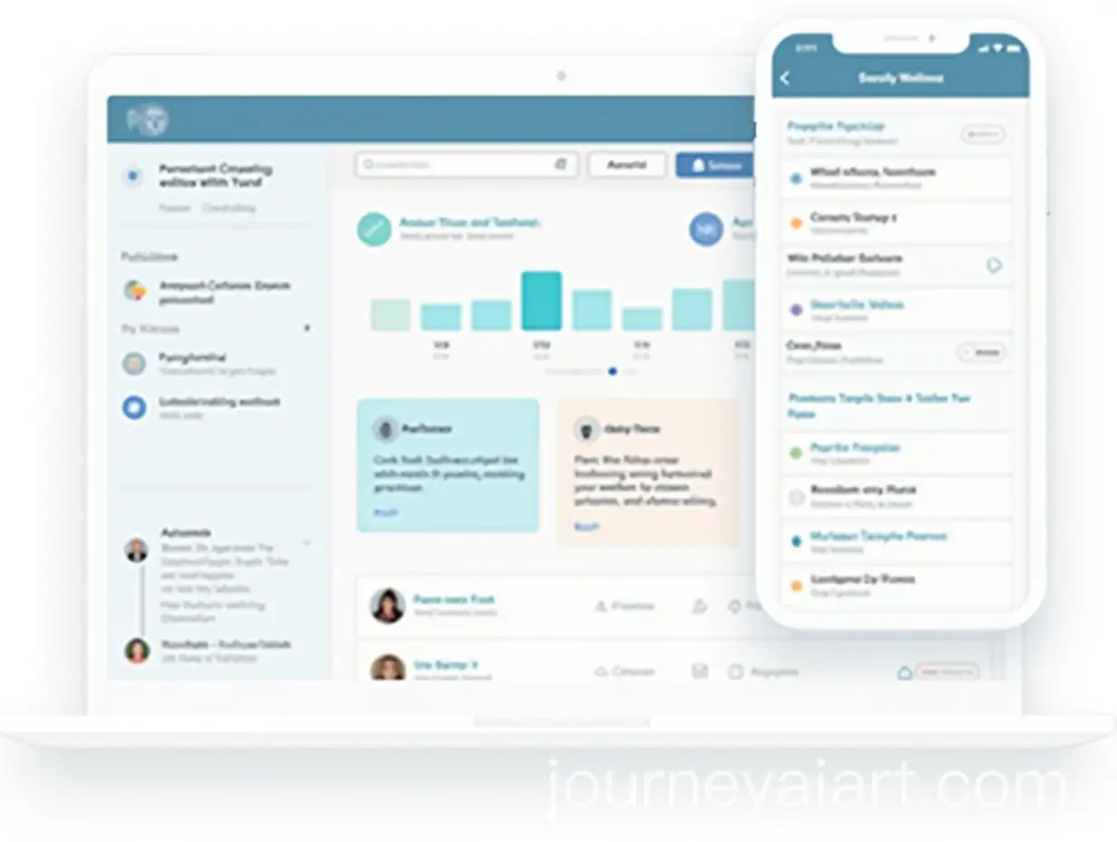 Corporate-Wellness-App-System-Interface-Design-with-User-Interaction