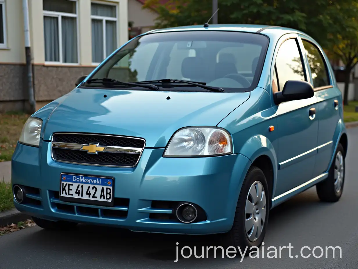 PersonalBirthday-Card-Designized-Birthday-Greeting-with-Light-Blue-Chevrolet-Aveo-and-Heartfelt-Message-for-Sasha