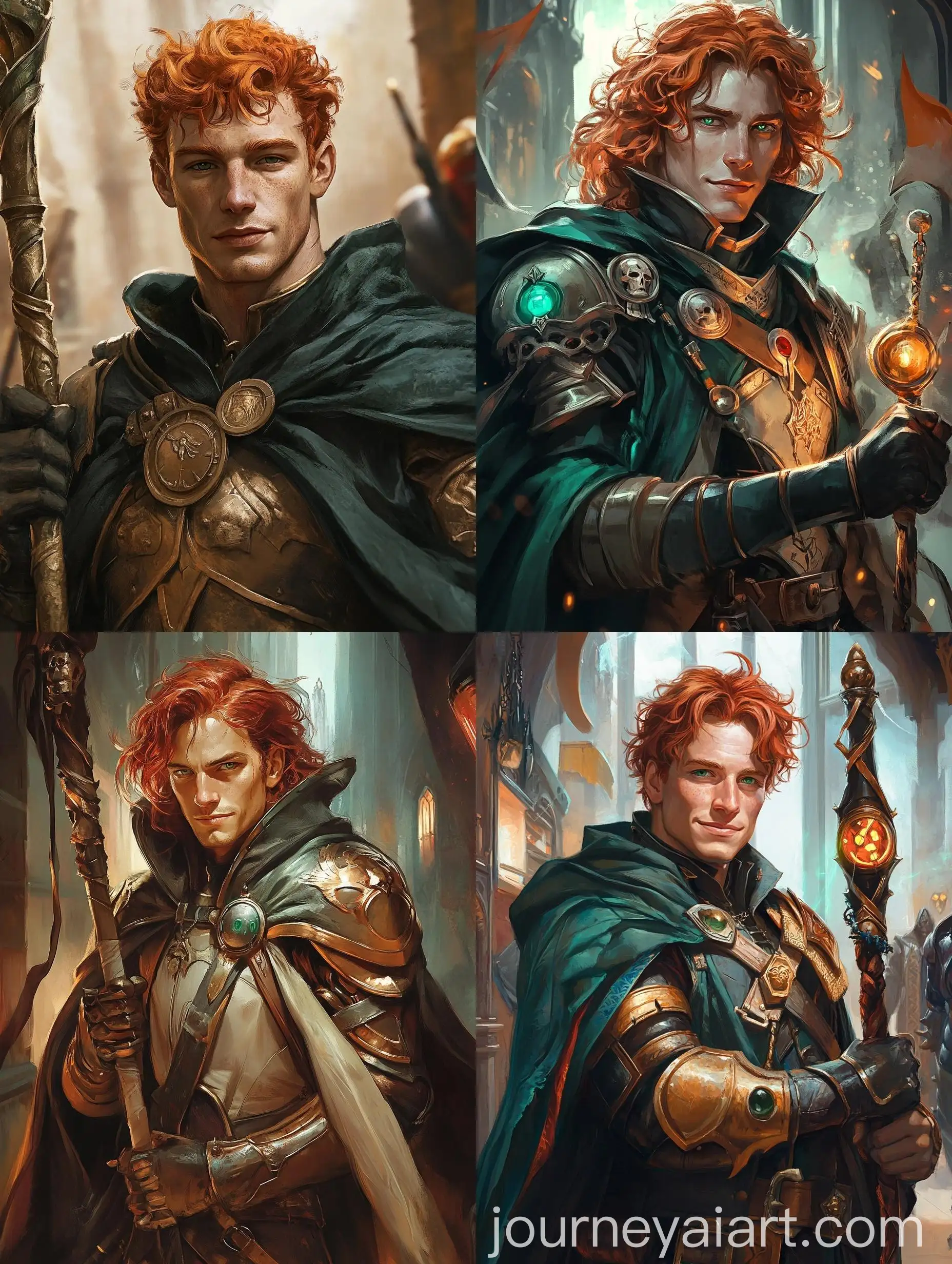 Cybernetic-Staff-Magician-in-Warhammer-Armor-and-Cloak