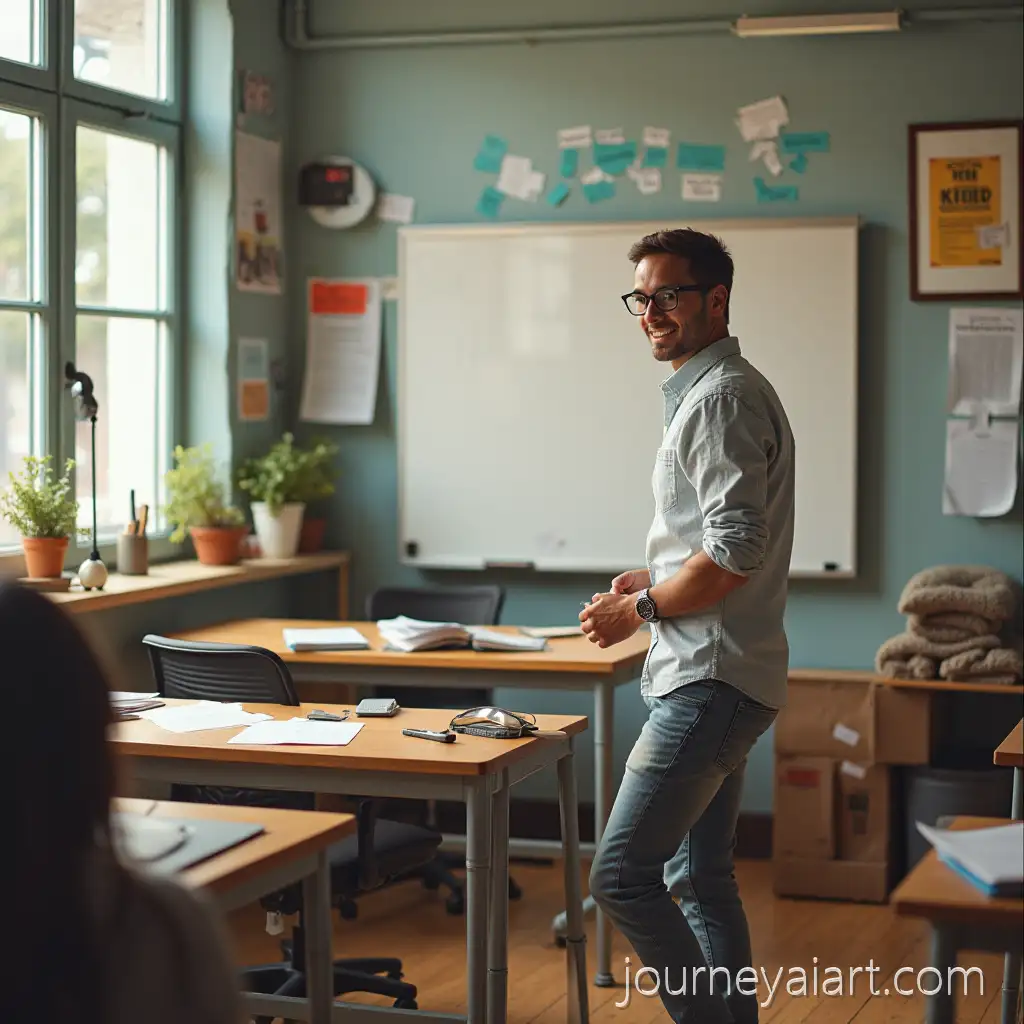 Teacher-Poster-with-Inspirational-Quote-and-Classroom-Elements