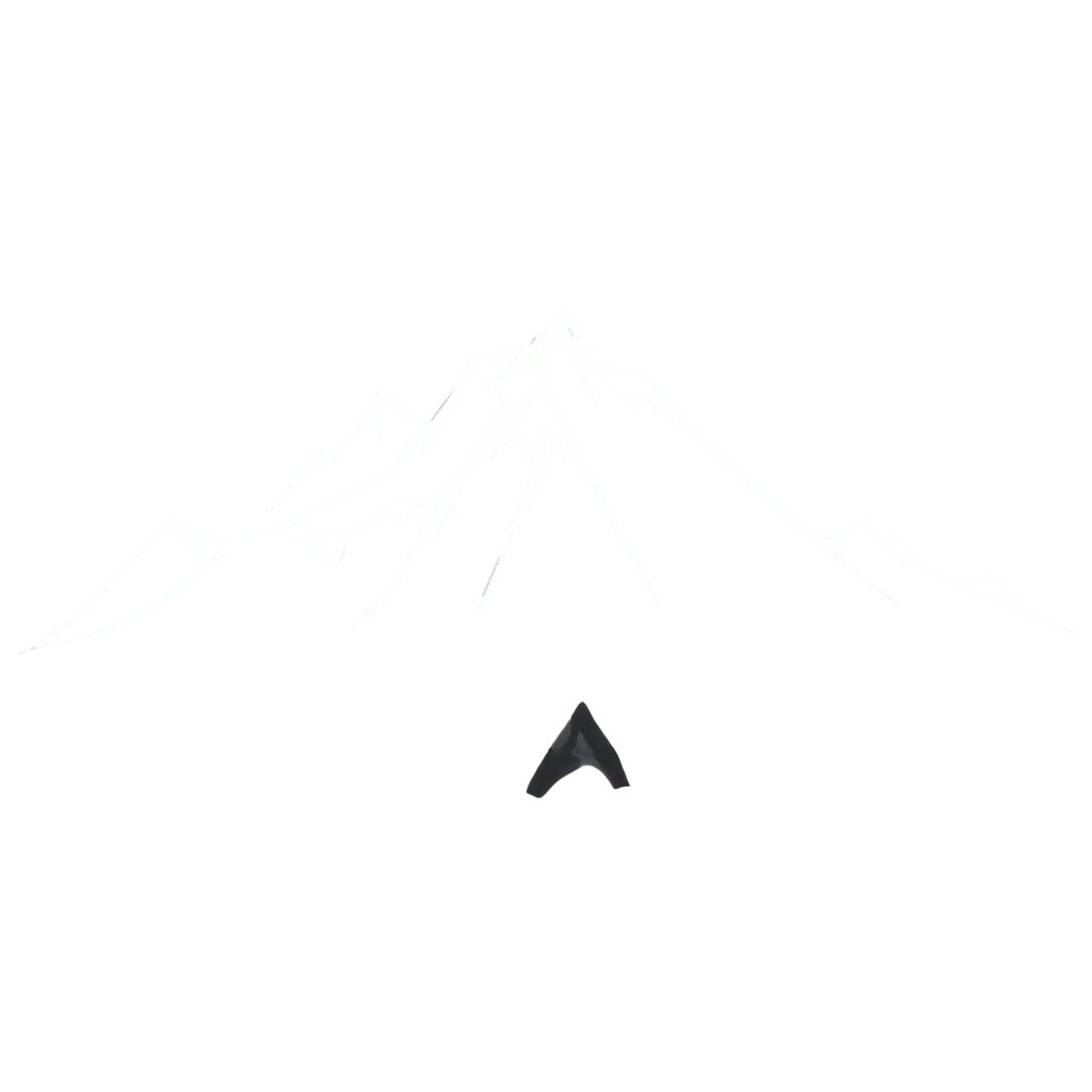 logo montagne sur mont blanc minimalist