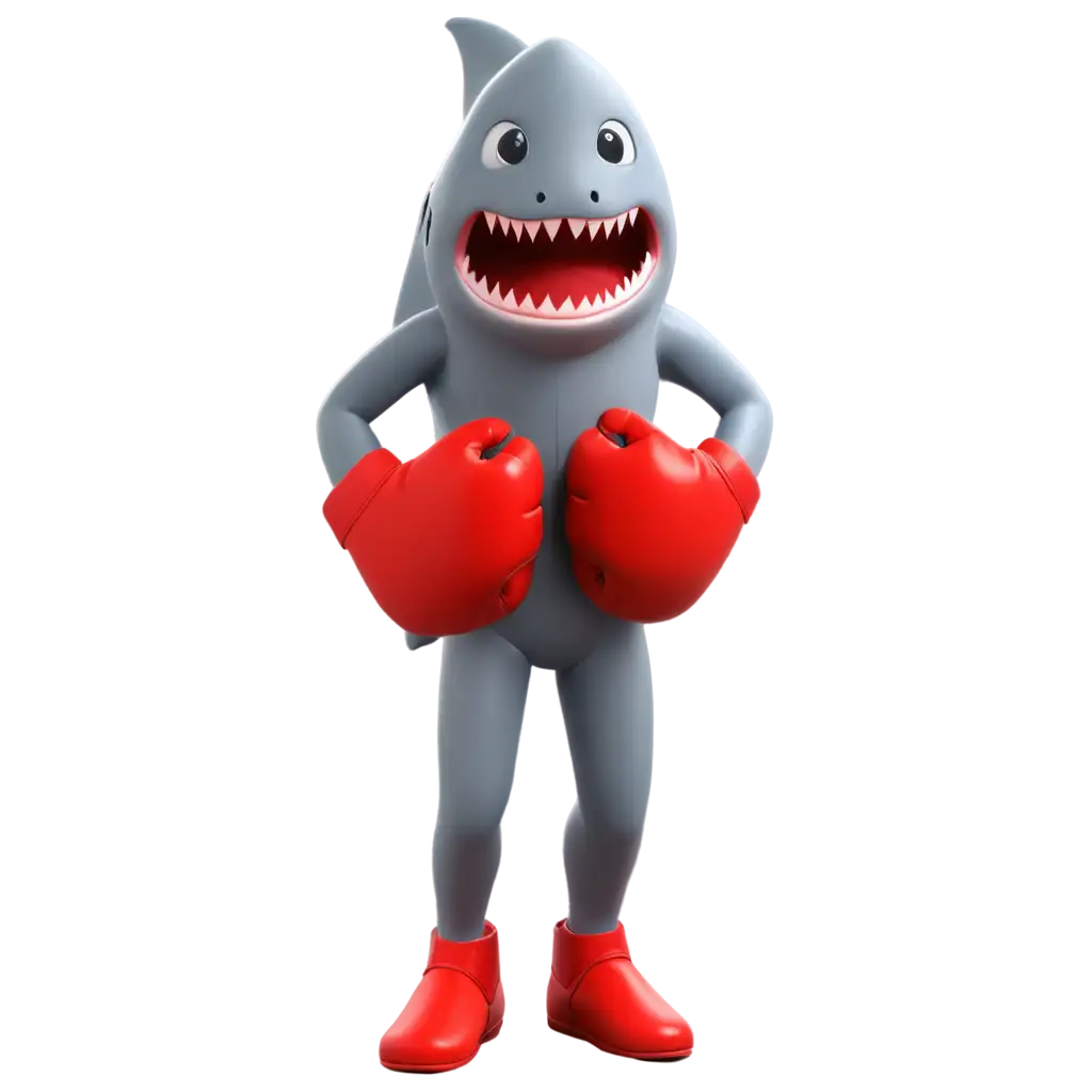 Humanoid-Shark-with-Boxing-Gloves-PNG-High-Definition-Action-Image