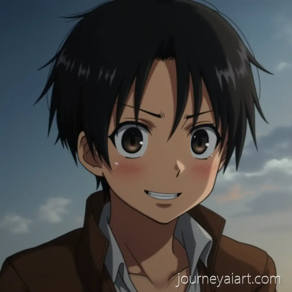 Young-Boy-Smiling-in-Attack-on-Titan-Anime-StyleAttack-on-Titan-boy
