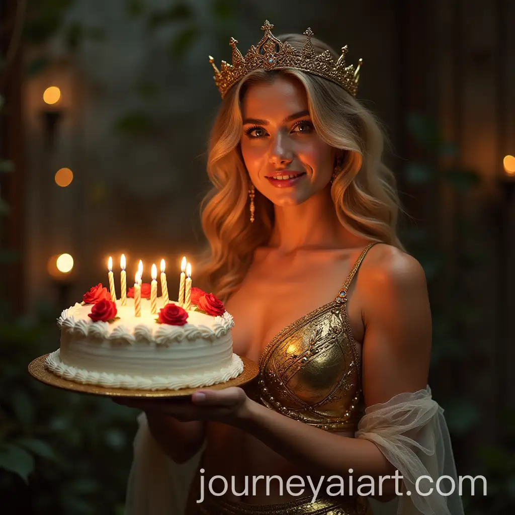 Goddess-of-Victory-Nikke-Celebrating-with-a-Birthday-Cake