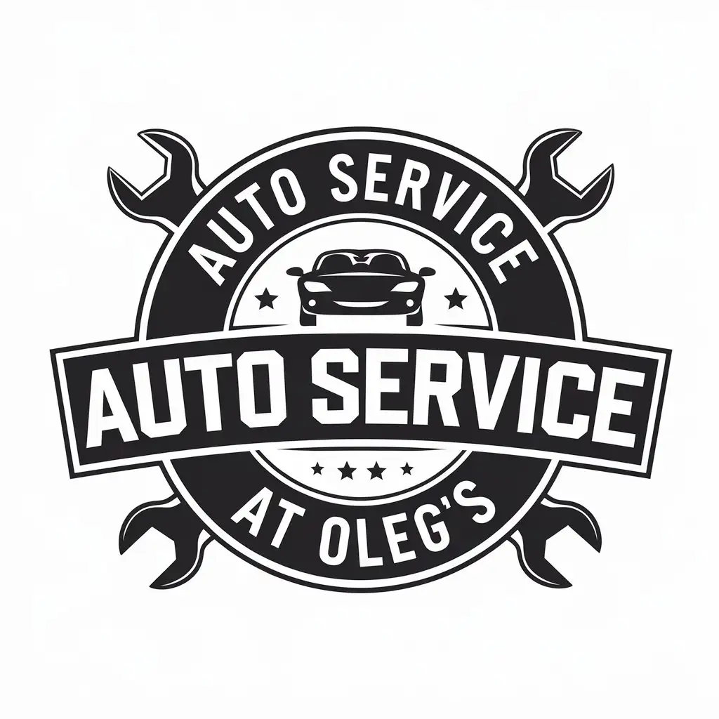 LOGO-Design-For-Auto-Service-at-Olegs-Car-Repair-Theme-with-Clear-Background