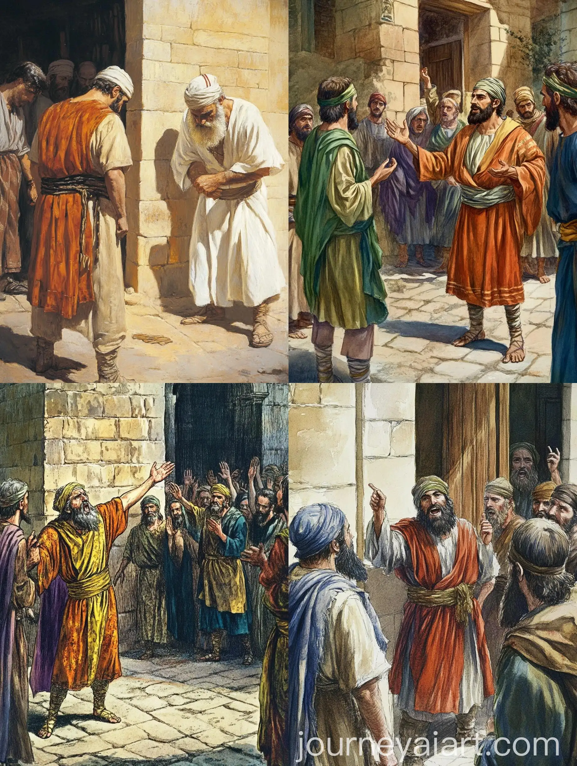 Chief-Priests-Buying-Potters-Field-with-Returned-Silver-Biblical-Illustration