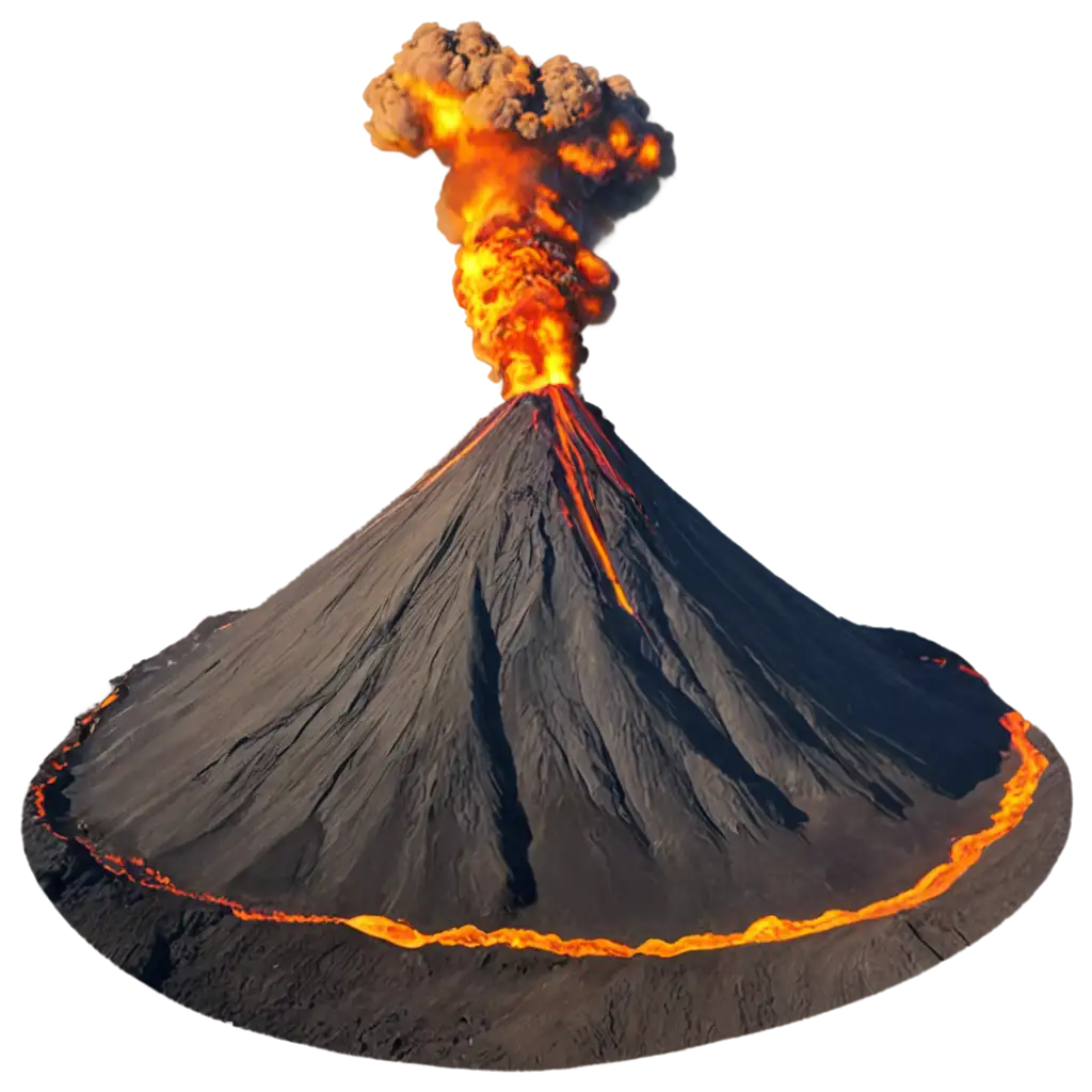 Volcano-Eruption-PNG-Image-HighQuality-Visual-for-Creative-Projects