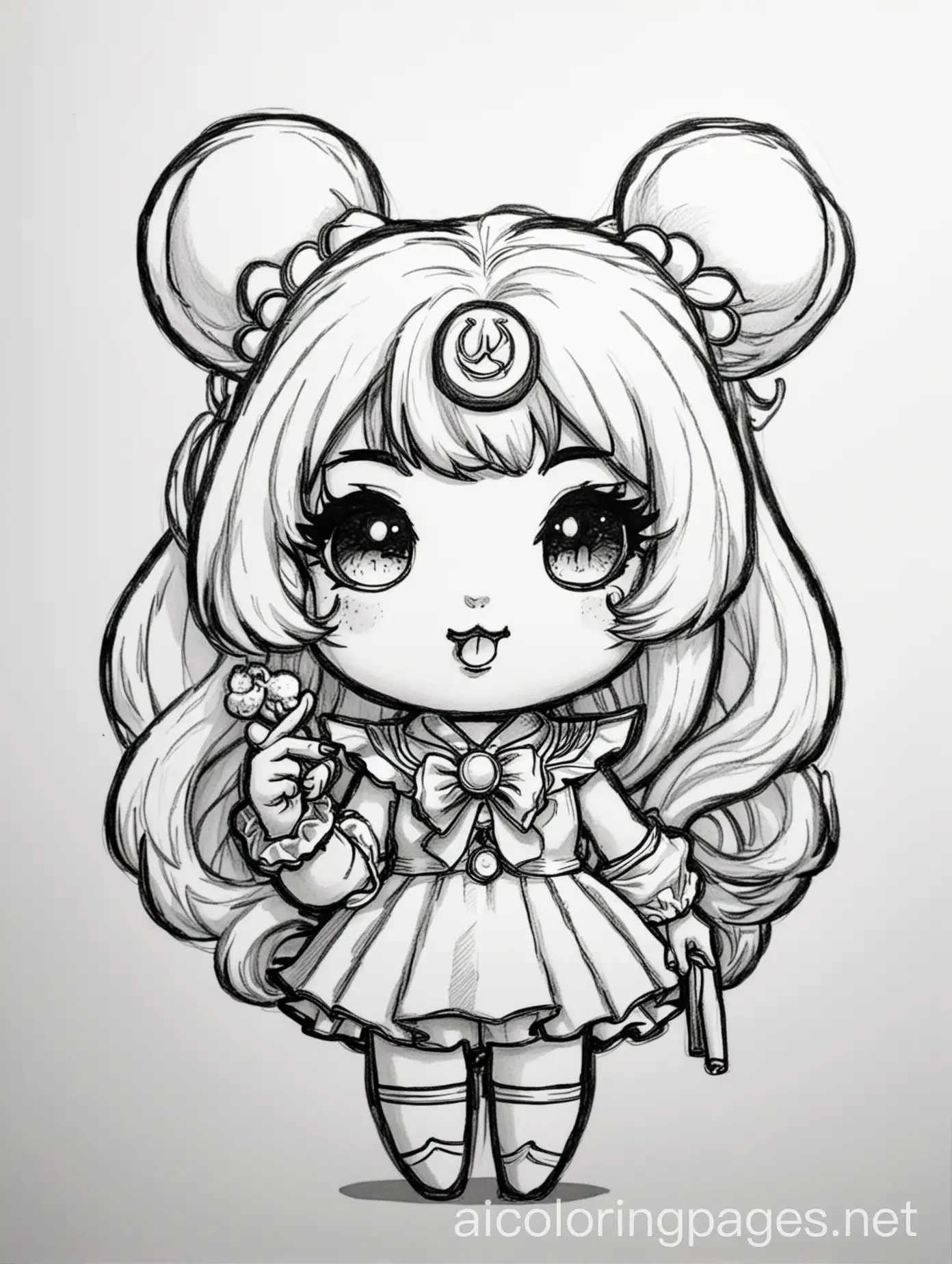 Kawaii-Dunny-Girl-Sailor-Moon-Coloring-Page