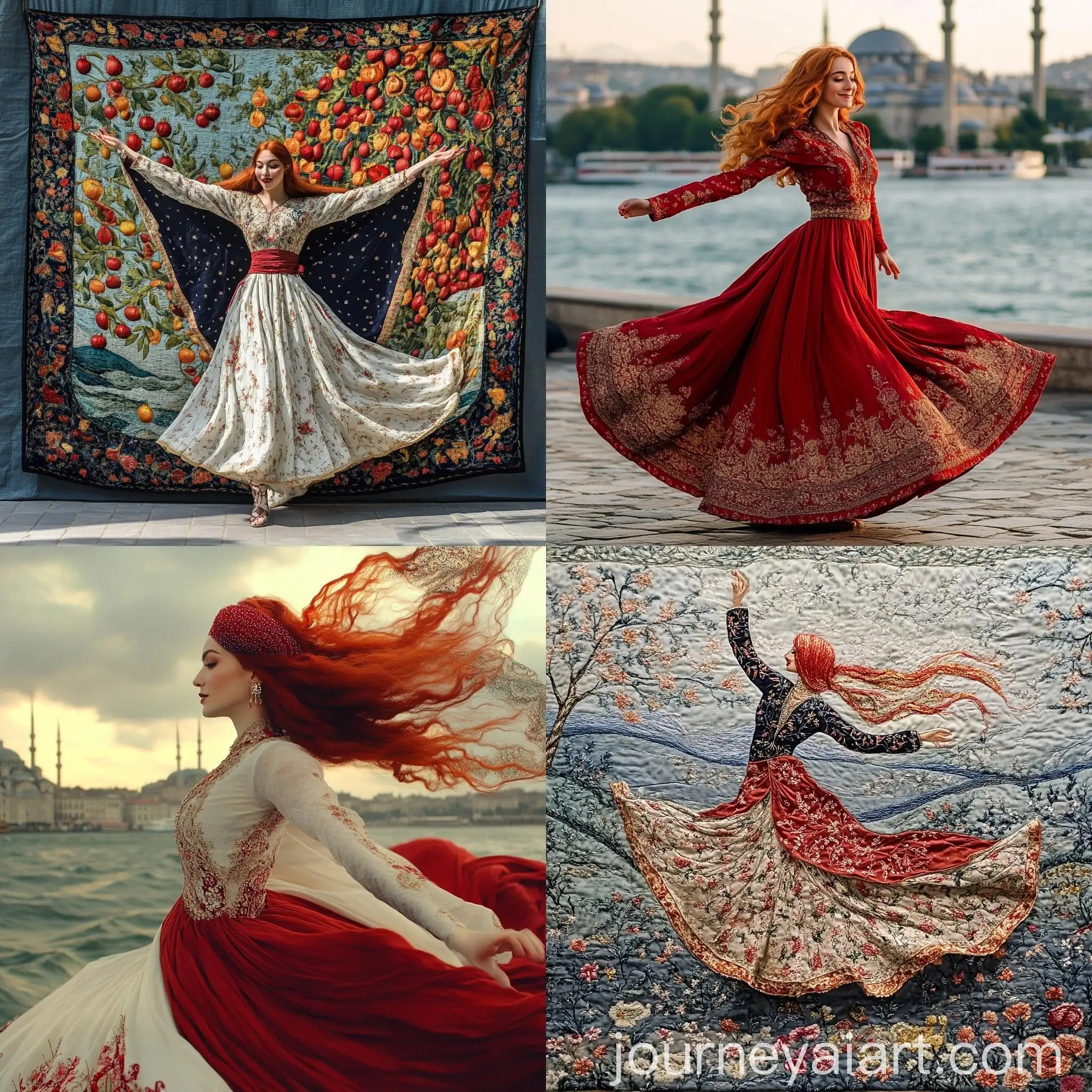 Surreal-Turkish-Redhead-Dancing-at-the-Bosphorus-with-Ottoman-Embroidery