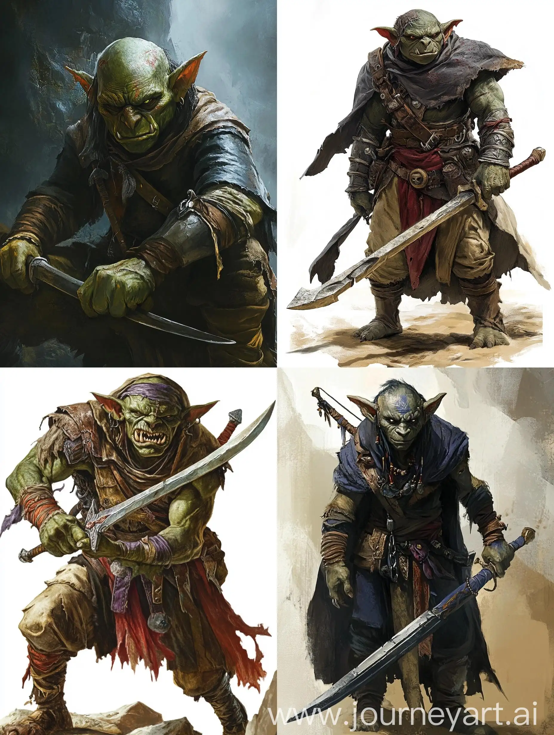 Goblin-Warlock-Chief-Holding-Scimitar-Fantasy-Art