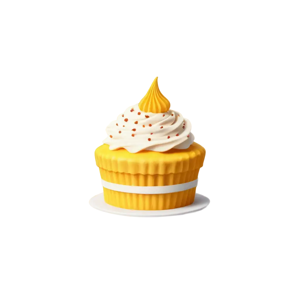 Yellow-Cake-3D-Vector-PNG-for-HighQuality-Image-Creation-and-Use