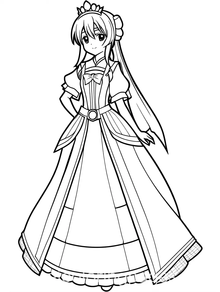 Kyon-Dressed-as-a-Princess-Coloring-Page-for-Kids