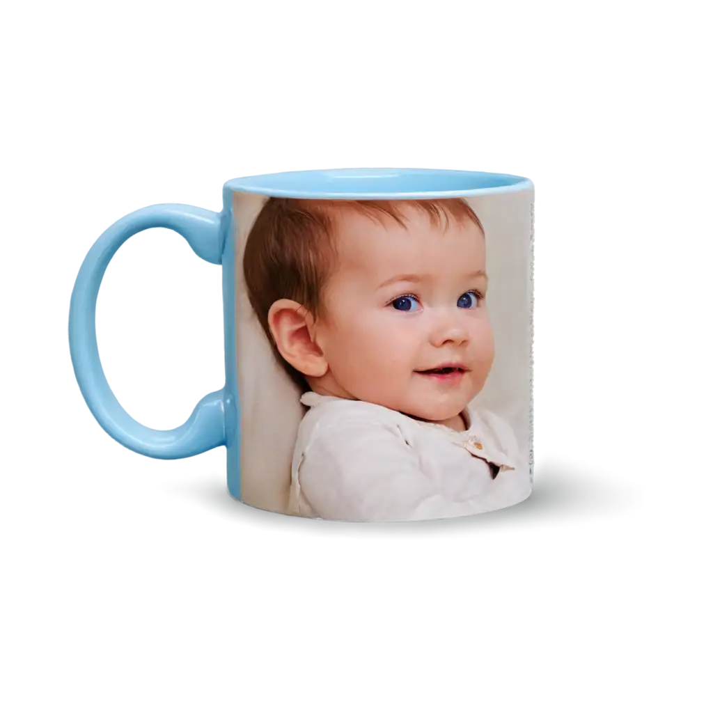 Stylish-Blue-Coffee-Mug-with-Baby-Photo-PNG-A-Unique-Blend-of-Functionality-and-Sentimentality