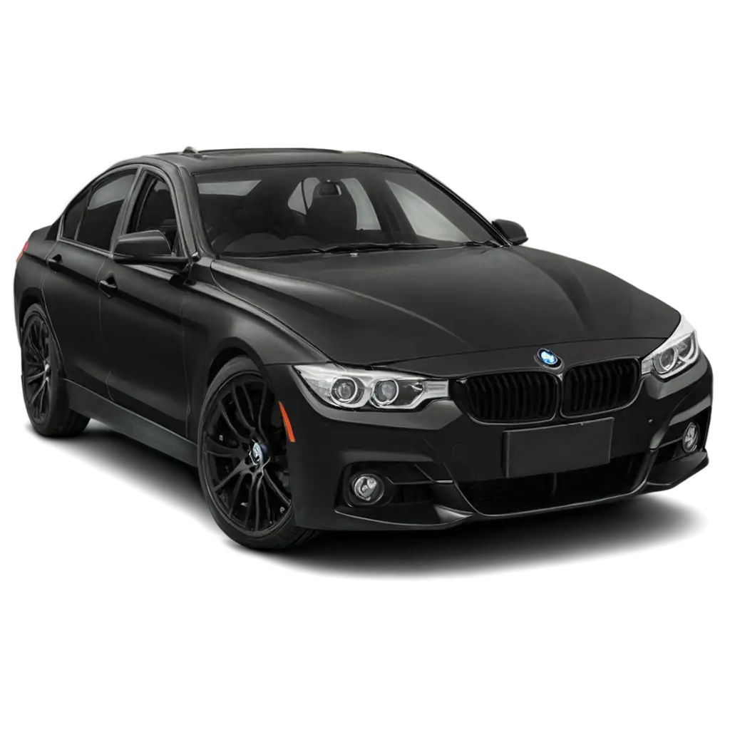 Modified-Black-BMW-F30-318i-PNG-Image-HighQuality-and-Versatile