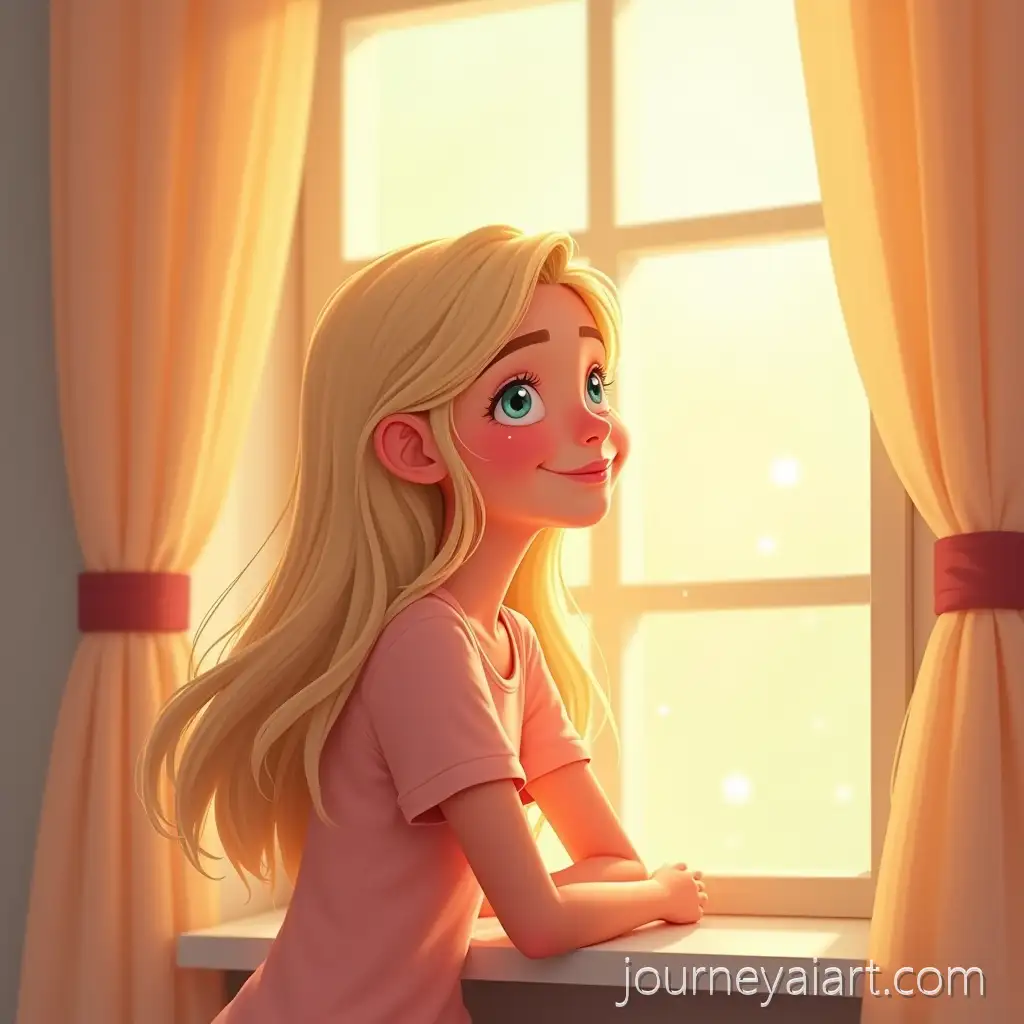 Young-Woman-in-Cozy-Morning-Light-with-Dreamy-Eyes-in-PixarSunny-window-moment-Style