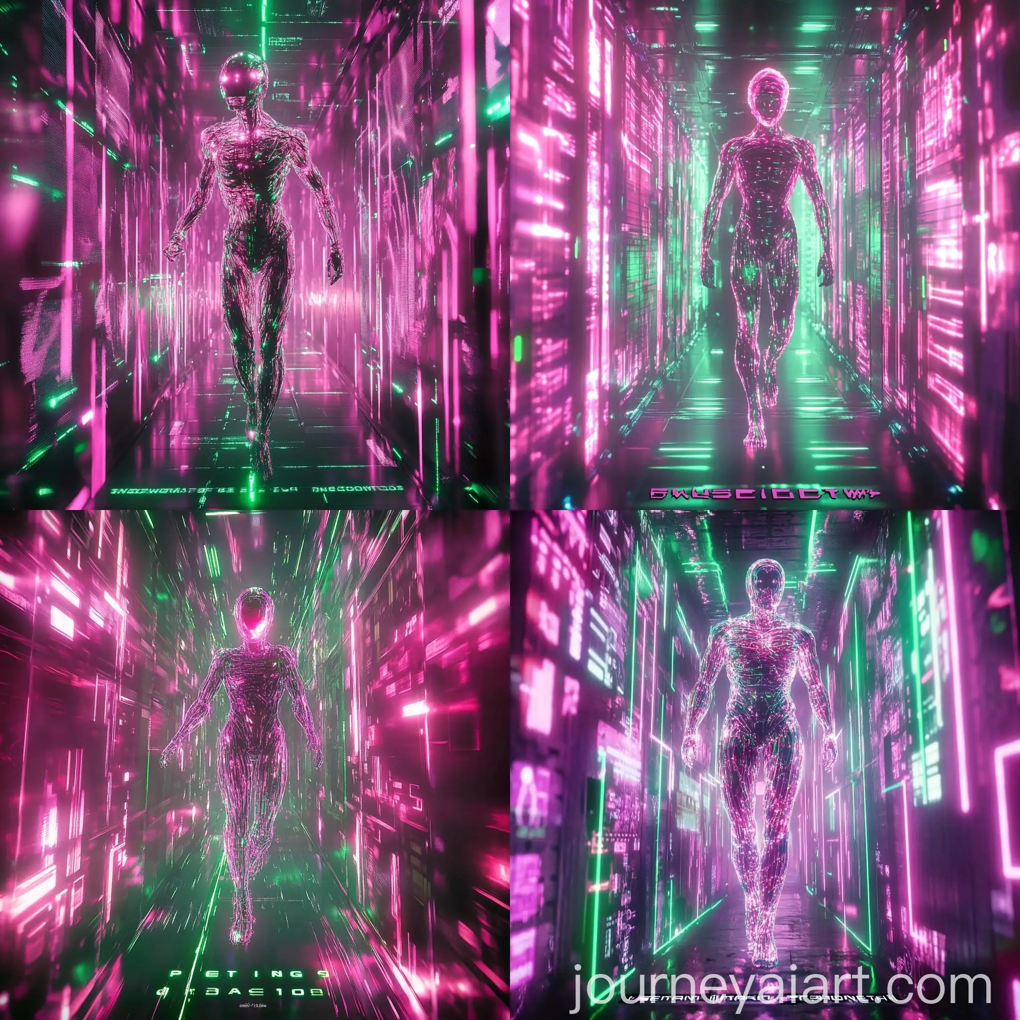 Neon-Wire-Humanoid-in-Futuristic-Virtual-Environment