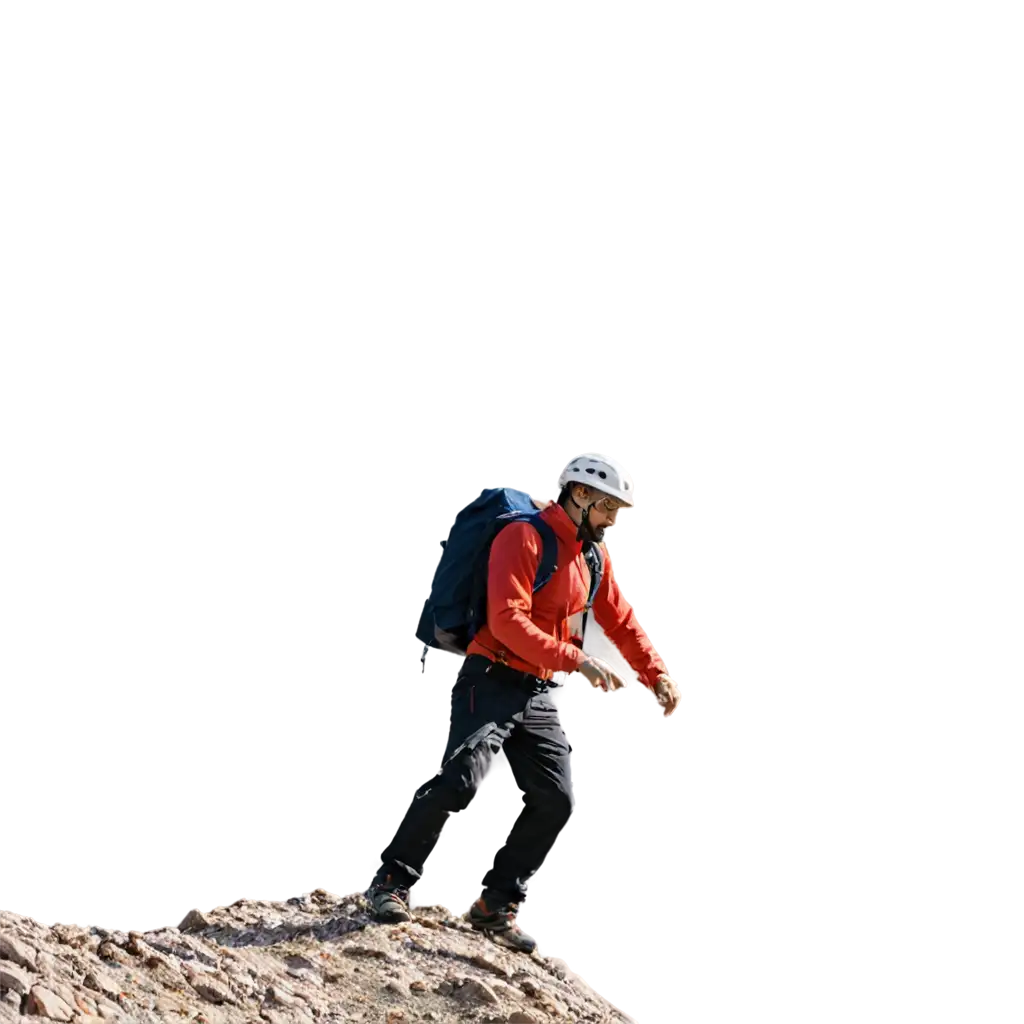 HighQuality-PNG-Image-of-a-Man-Climbing-a-Mountain-Capture-the-Adventure-in-Clear-Detail