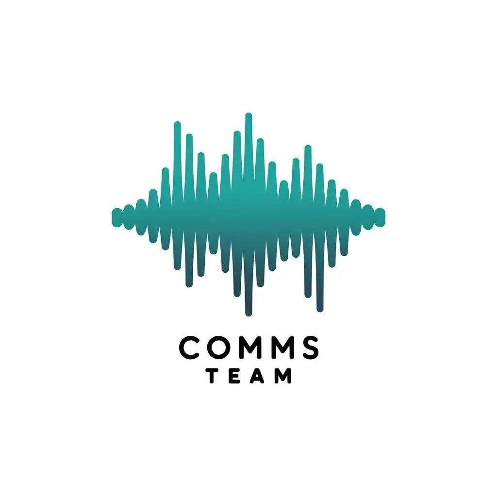 LOGO Design for Comms Team Sound Wave C Symbol with Modern Internet Theme