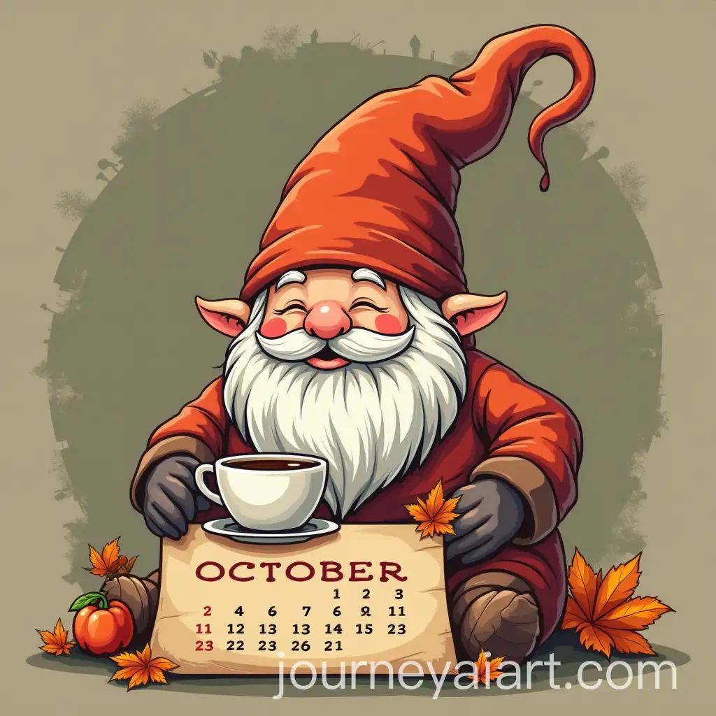 Gnome-and-Coffee-Themed-Calendar-Graphic-for-October