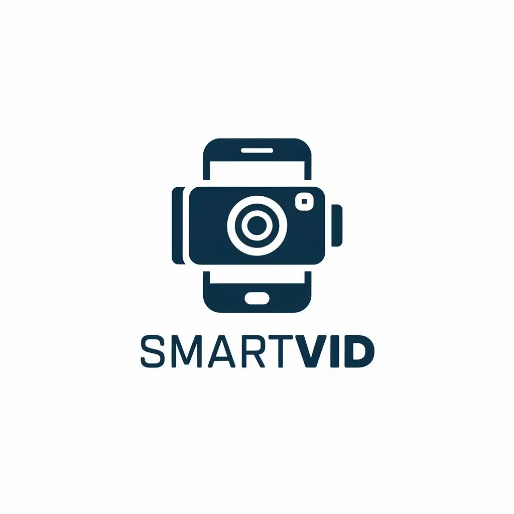 LOGO Design for Smartvid Smartphone Camera Photography with Moderate Technology Theme