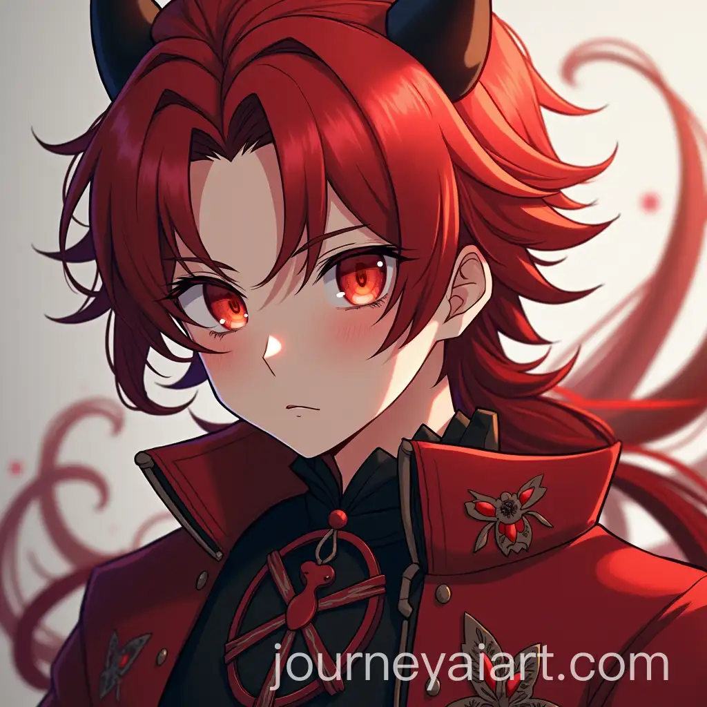 Anime-Male-Character-with-Red-Hair-and-Eyes-in-Mythical-Clothing