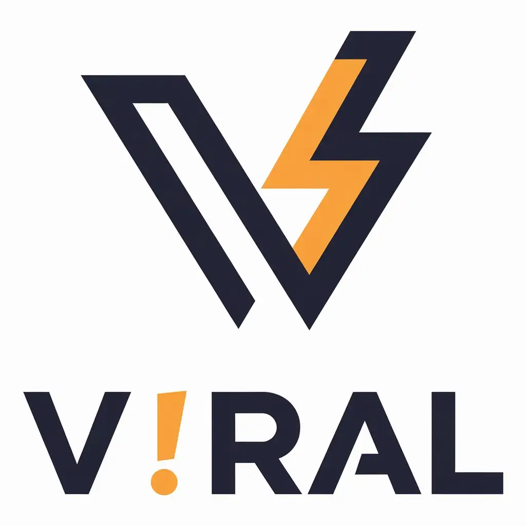 LOGO Design for VRAL Vector Design with V Symbol for Internet Industry