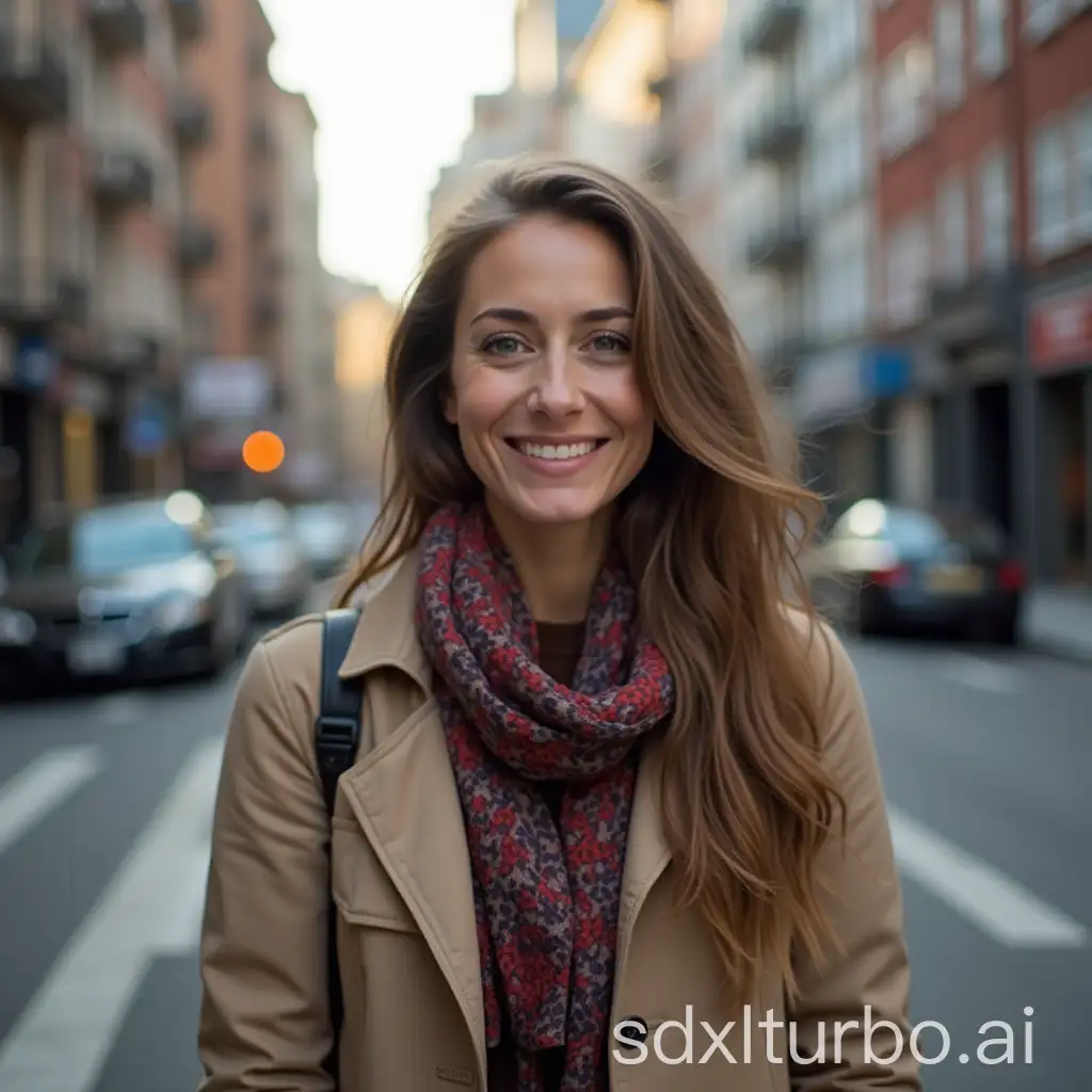 Elegant-Woman-Strolling-on-a-City-Street