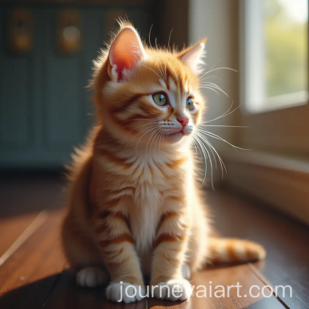 Cat-Watching-Sunset-on-Desert-Dunes