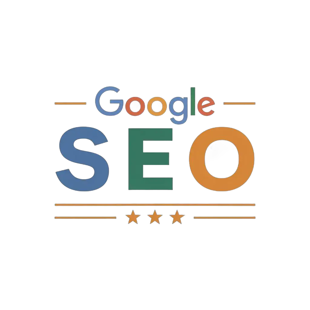 a vector logo design,with the text "Google SEO", main symbol:Google SEO,Moderate,be used in SEO industry,clear background