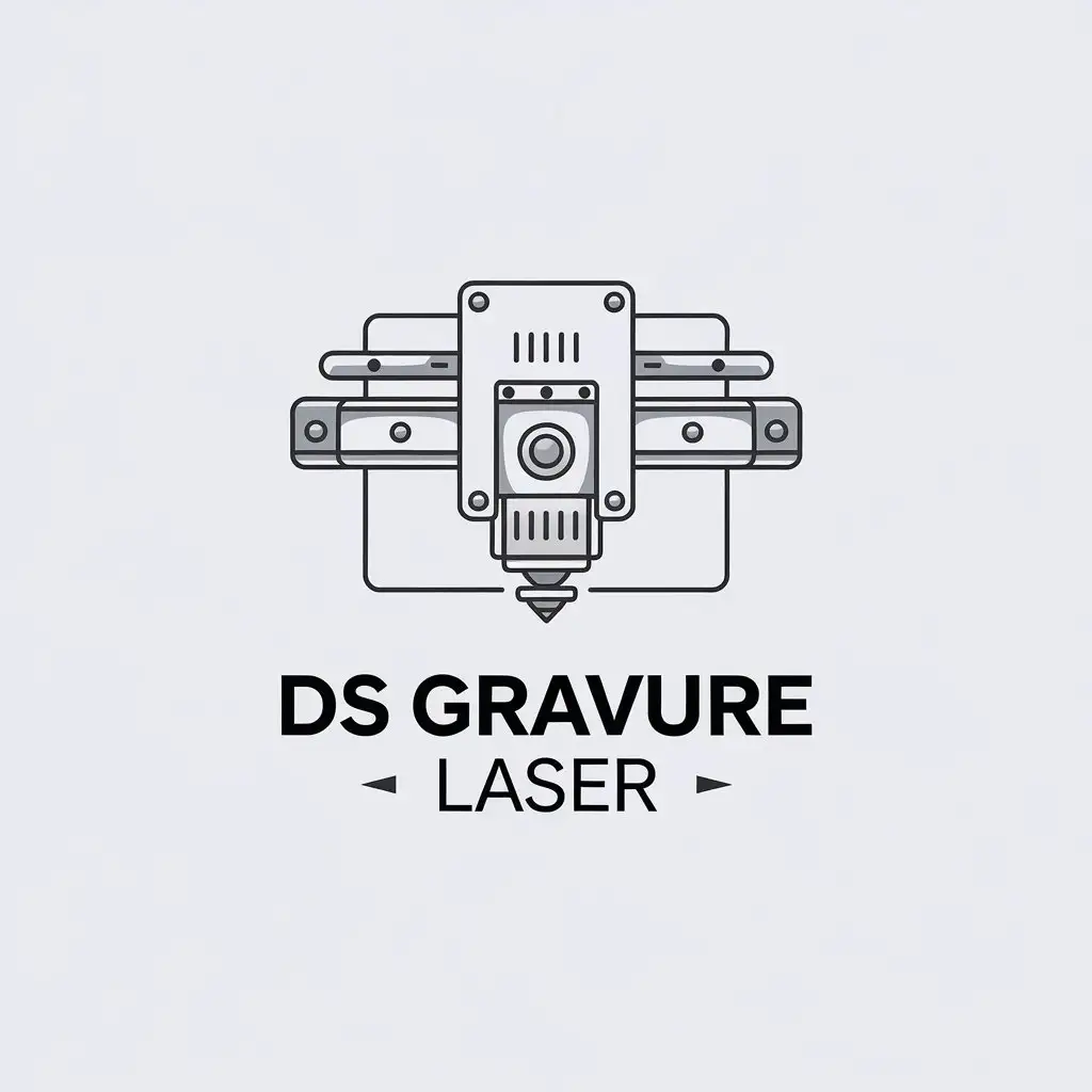 LOGO-Design-for-DS-Gravure-Laser-Minimalist-Vector-Art-with-Laser-Engraver-Symbol