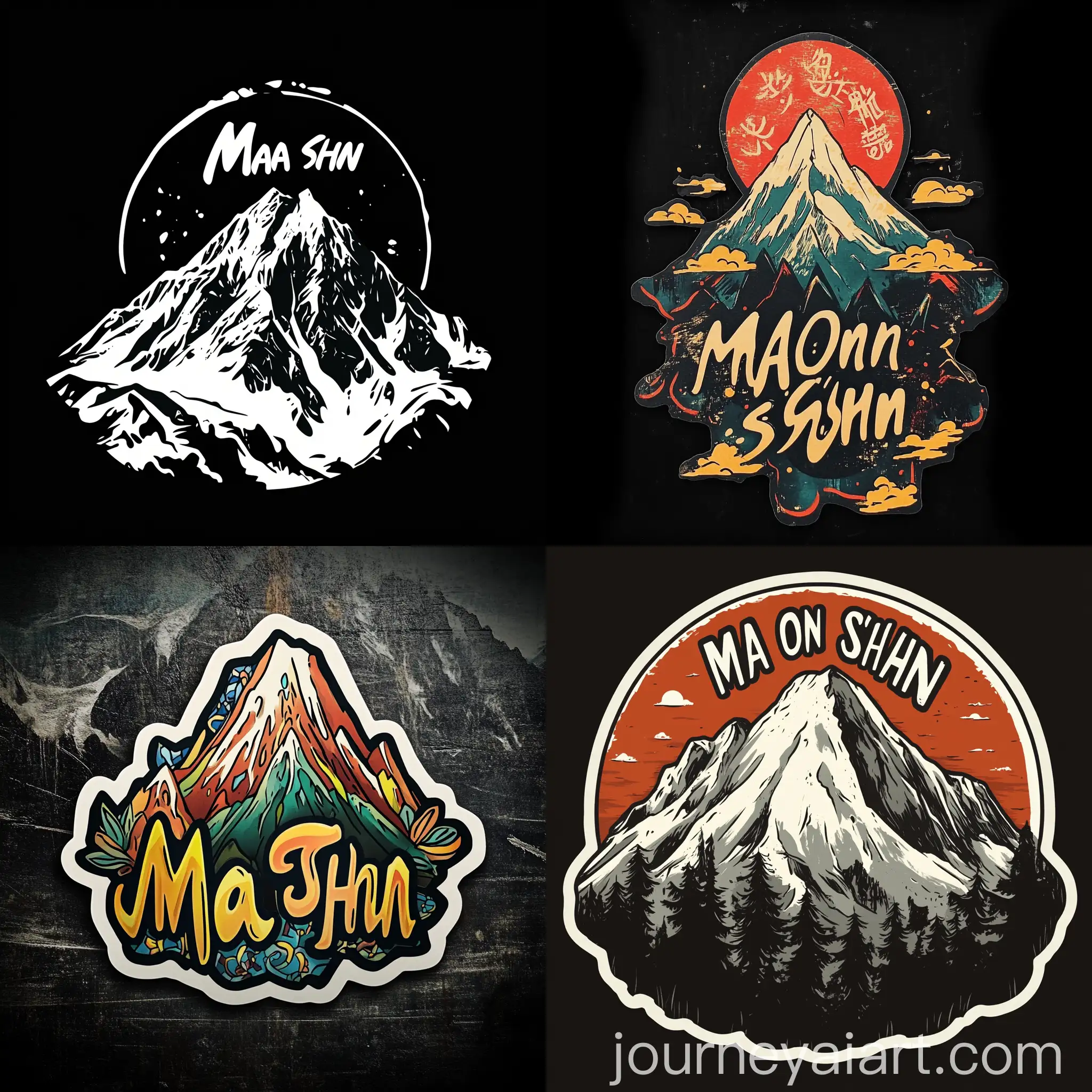 Sticker-Ma-On-Shan-Above-Mountain-with-Petros-Afshar-Traditional-Animation