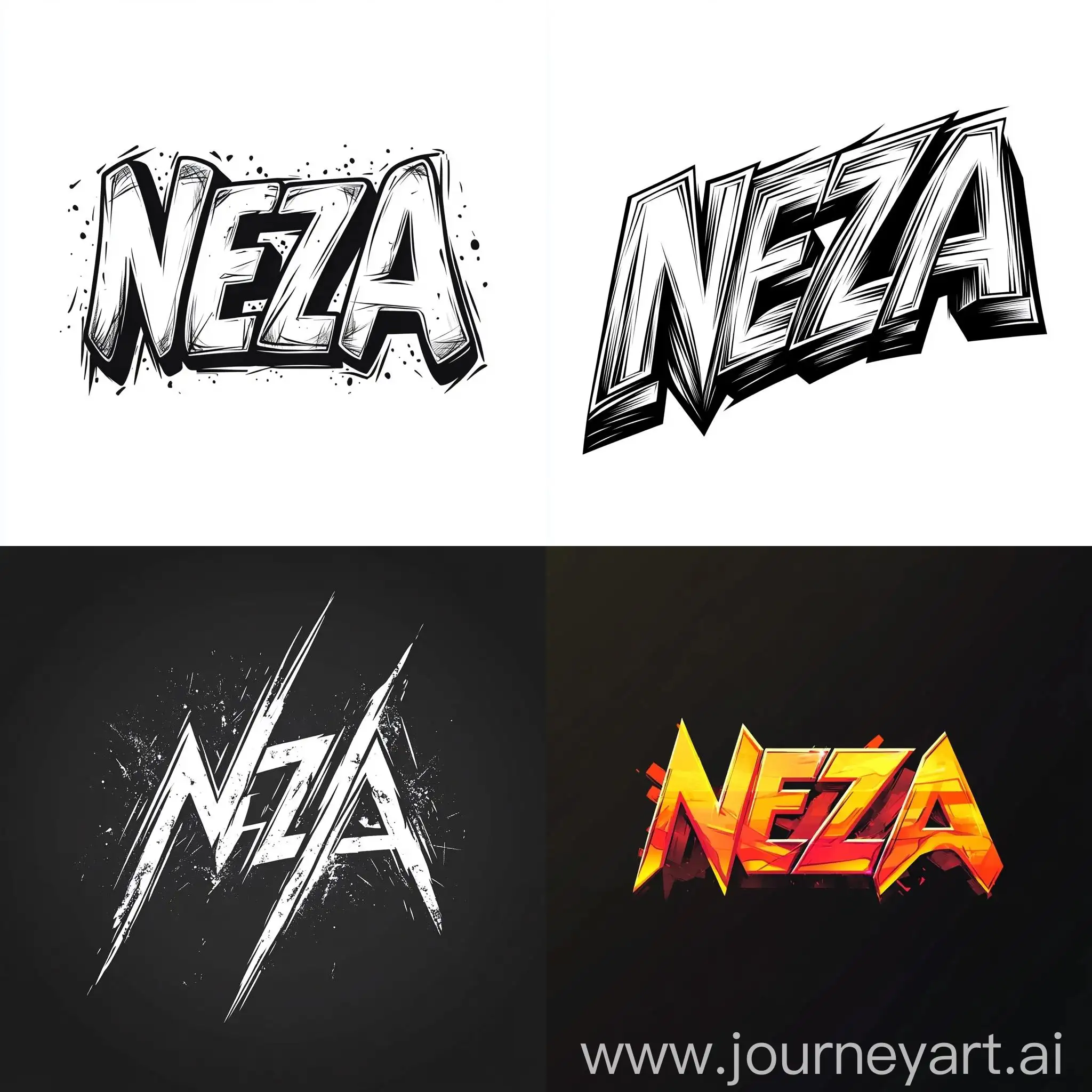 NEZA-Text-Logo-Design-in-Corporate-Style