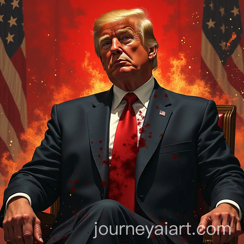 The-Bloodiest-President-Depiction-in-a-Dramatic-Artistic-Style