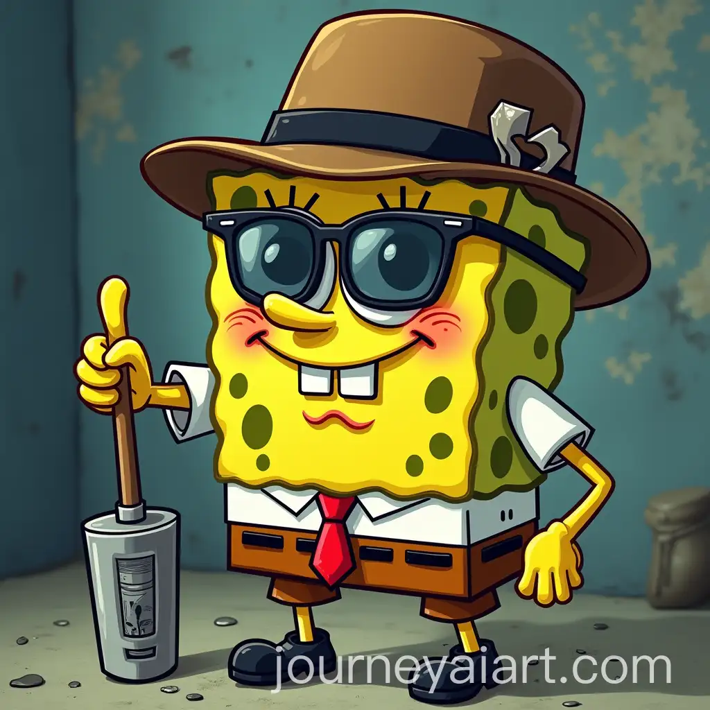 Gangster-SpongeBob-SquarePants-Character-with-Attitude