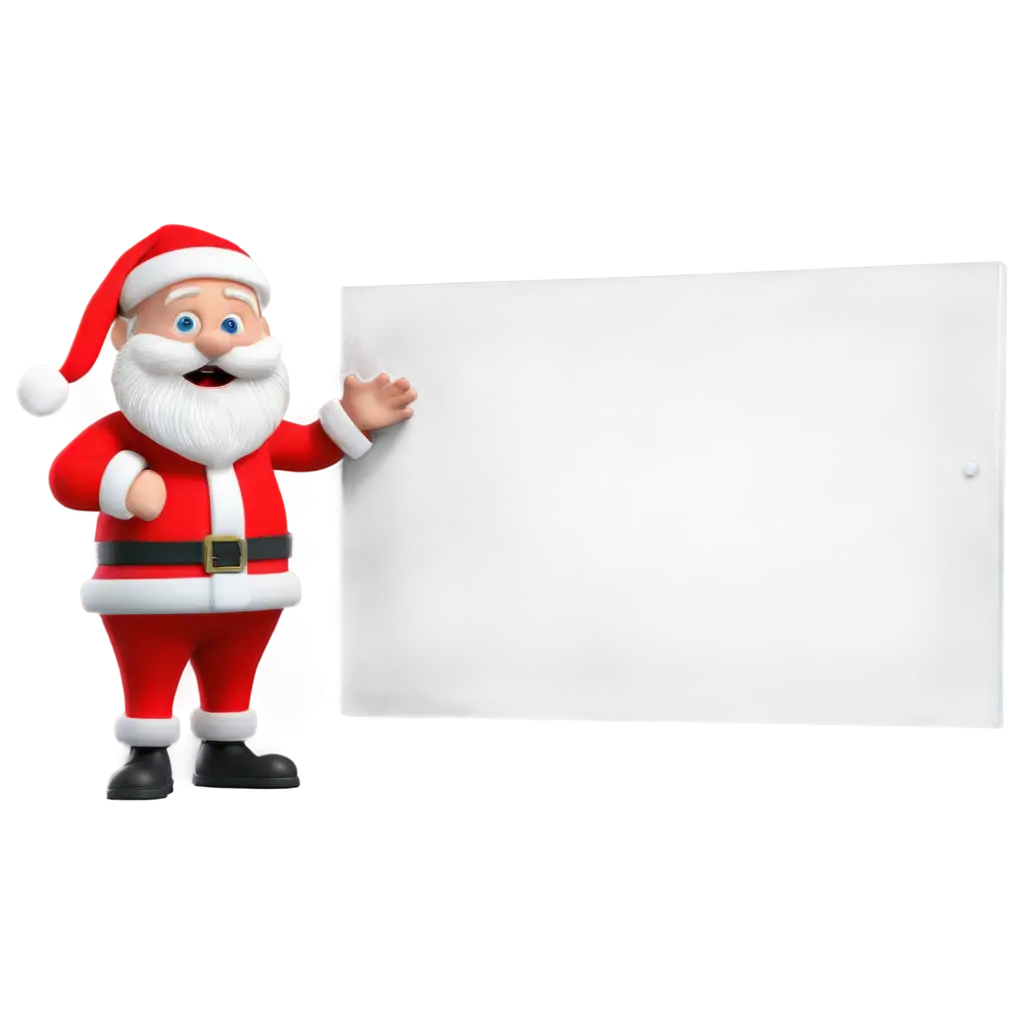 Funny-Santa-Claus-Hiding-by-a-Wall-PNG-3D-Christmas-Image-for-Festive-Designs