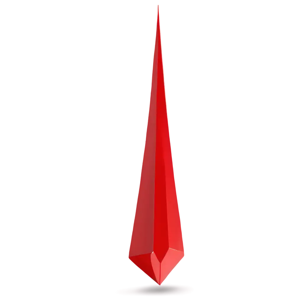 HighQuality-Red-Triangular-Object-PNG-for-Versatile-Creative-Use