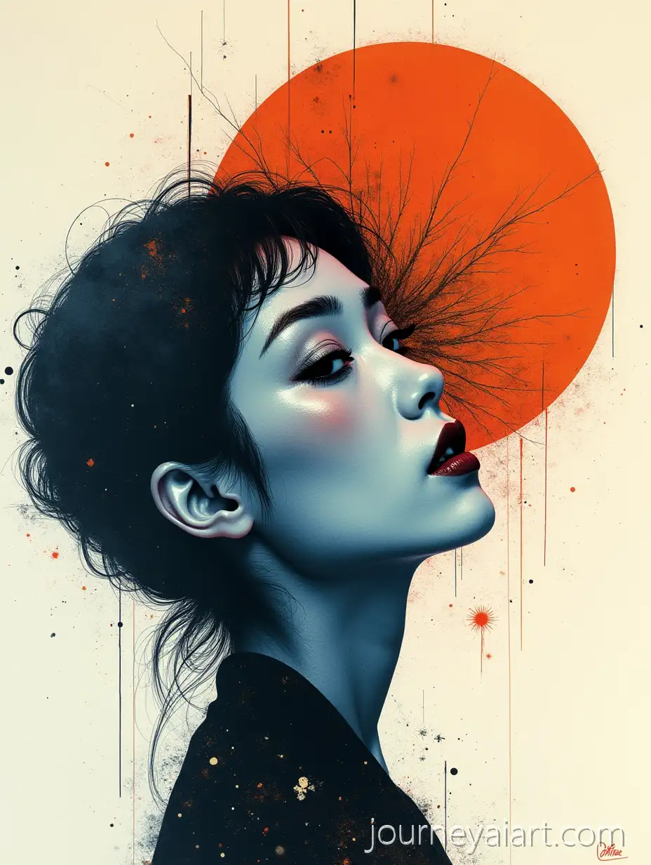 Abstract-Spiritual-Vinyl-Record-CoverAI-Art-Prompt-Expansion-with-Japanese-Woman