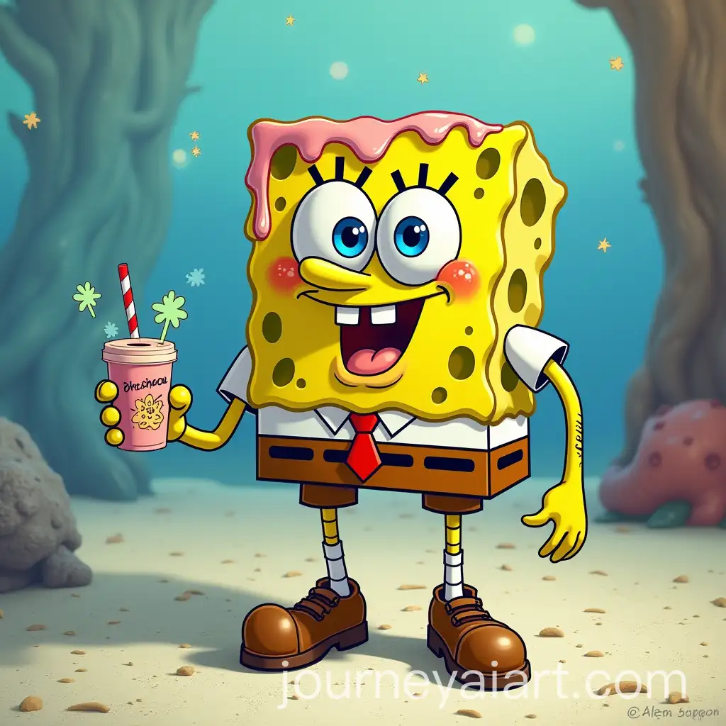SpongeBob-SquarePants-Showcasing-Trendy-Fashion-Styles
